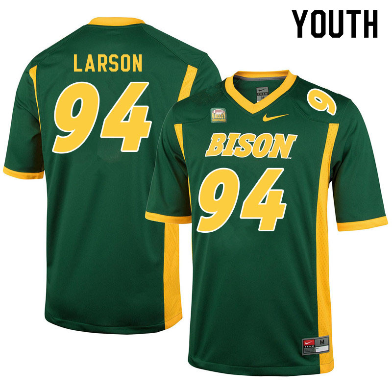 Youth #94 Logan Larson North Dakota State Bison College Football Jerseys Sale-Green